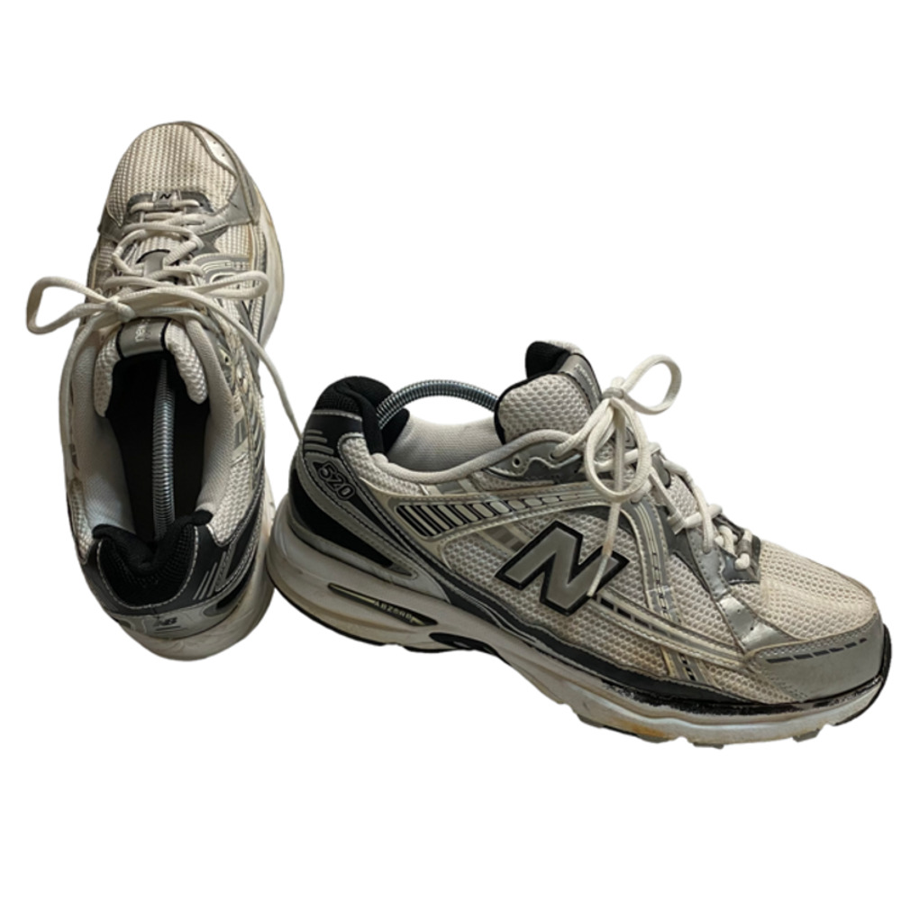 New Balance 520 Men's 12 W 13.5 4E width White/Silver